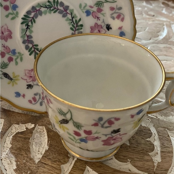 HAVILAND LIMOGES FRANCE BLUE BELL Cup & Saucer Sets X3 - Picture 4 of 12